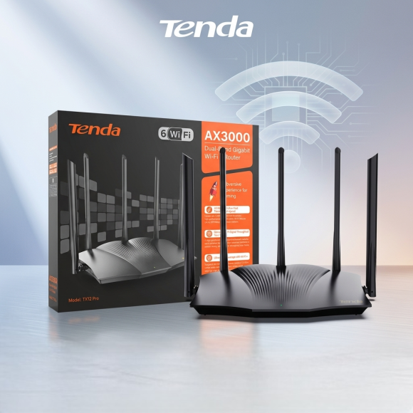 Tenda TX3000 Pro AX3000 Dual-Band Gigabit Wi-Fi